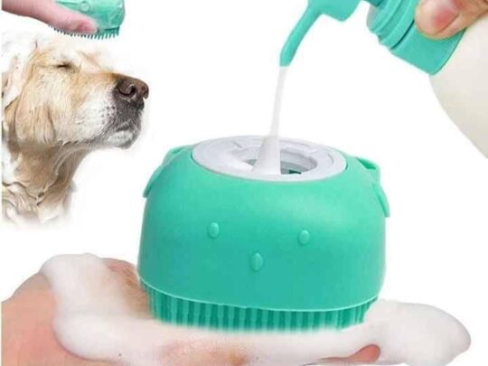 Dog Bath Brush Soft Silicone Dog Shampoo Brush