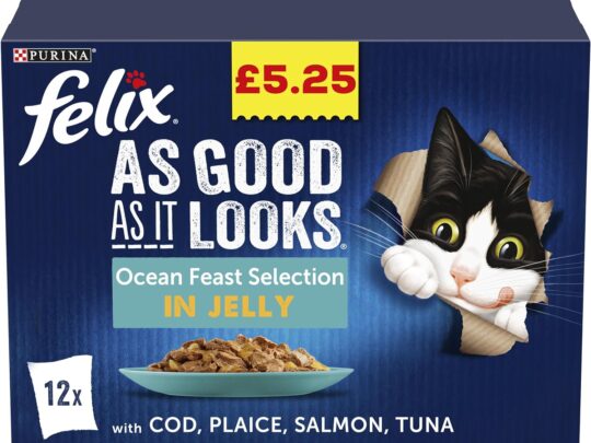 Felix AGAIL Ocean Feast Selection in Jelly Cat Wet Food 48 x 100g PMP Pouch